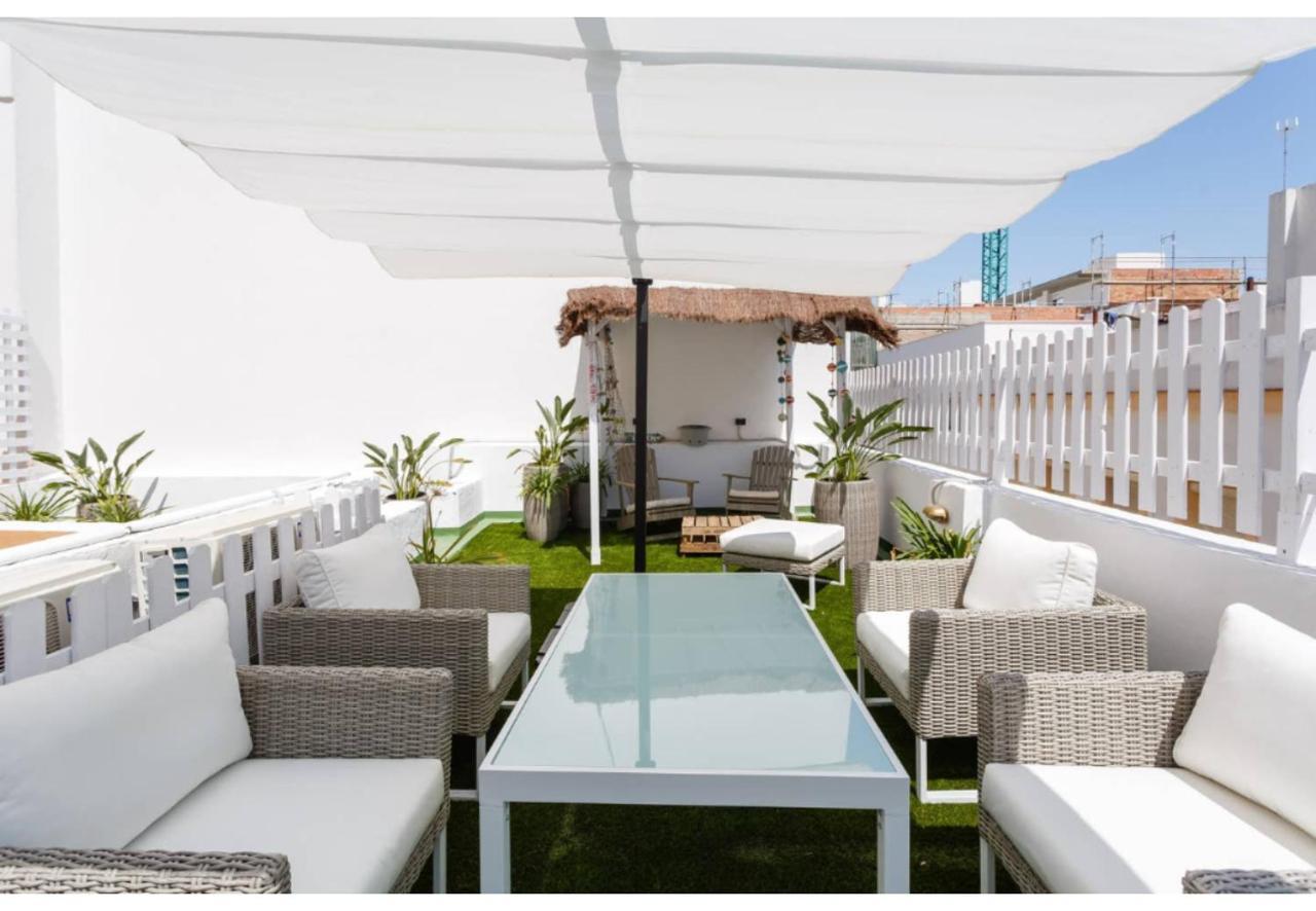 Terraza-Caleta Beach Home By Cadiz4Rentals Exterior foto